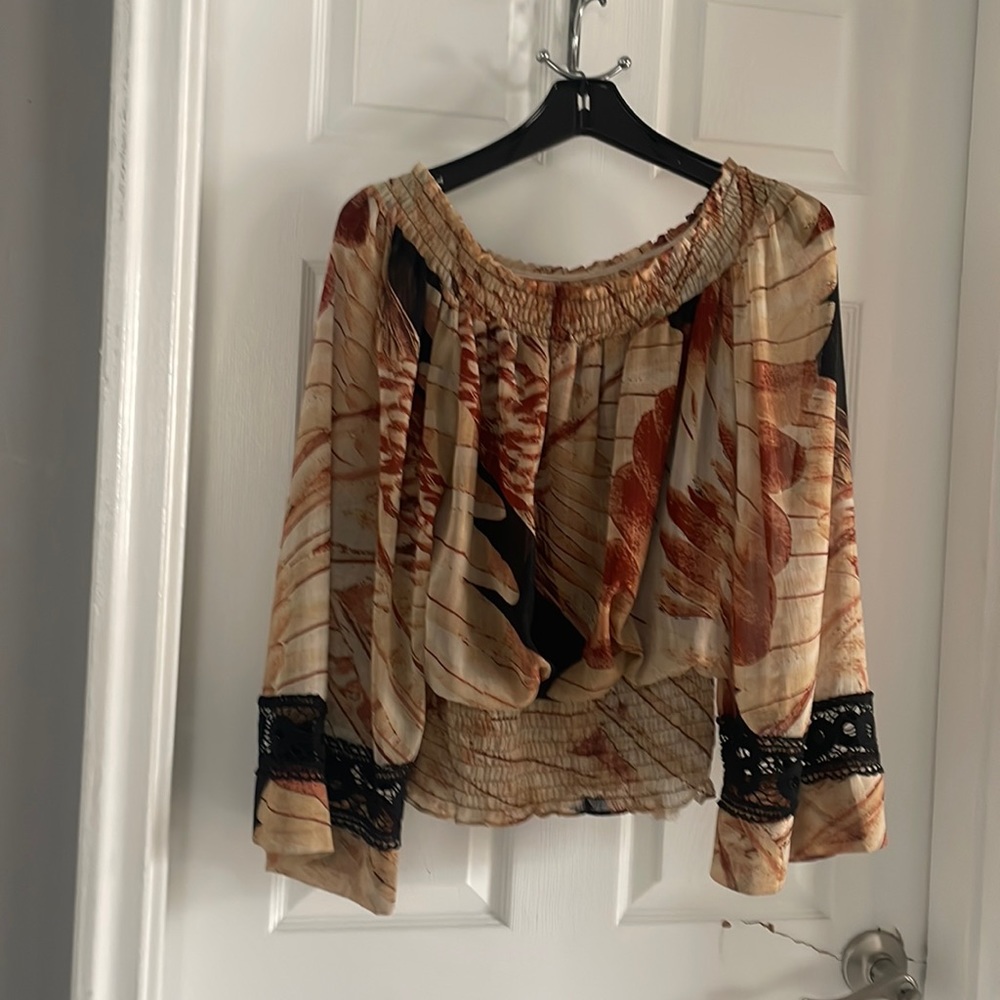 XOXO off the shoulder blouse